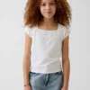 Dziecięcy T-shirt z kwadratowym dekoltem