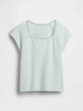 Dziecięcy T-shirt z kwadratowym dekoltem