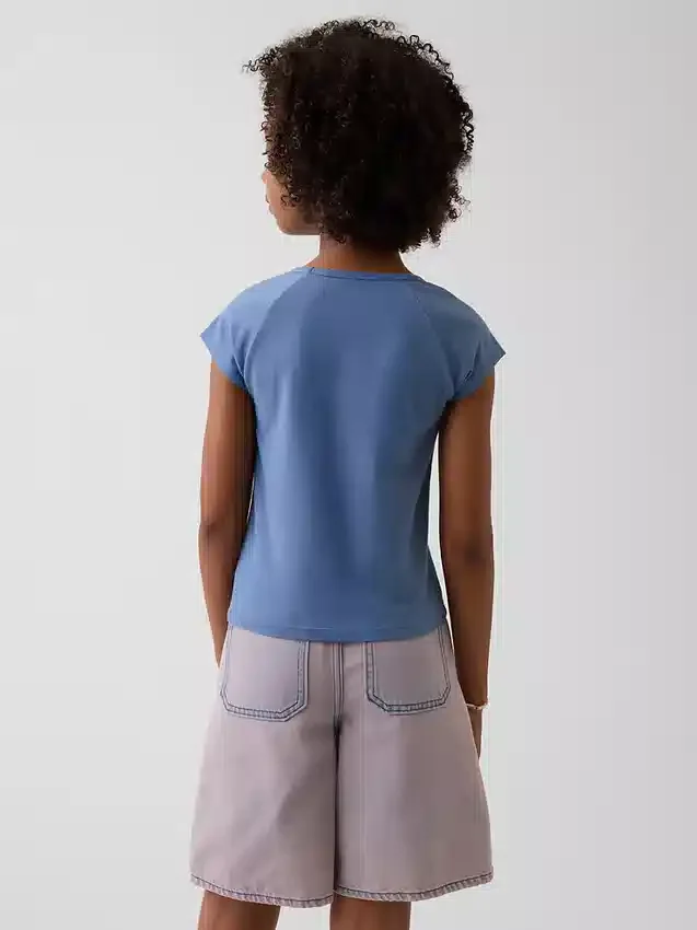 Dziecięcy T-shirt z kwadratowym dekoltem