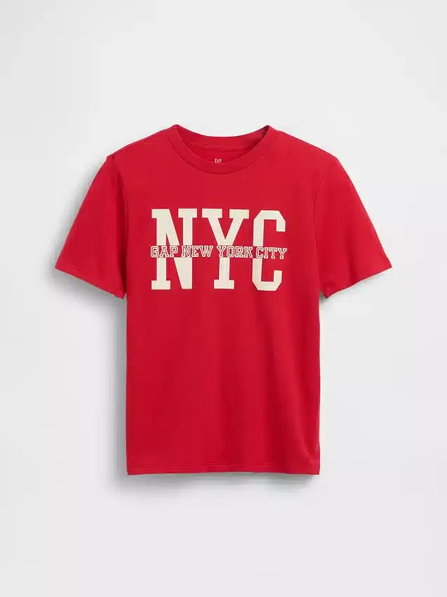 Dziecięcy T-shirt z logo Gap Nyc