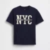 Dziecięcy T-shirt z logo Gap Nyc