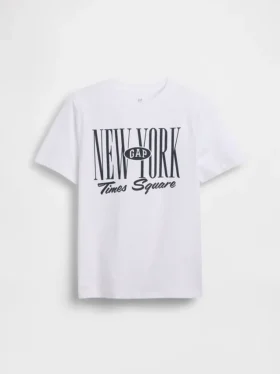 Dziecięcy T-shirt z logo Gap Nyc