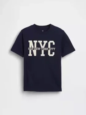 Dziecięcy T-shirt z logo Gap Nyc