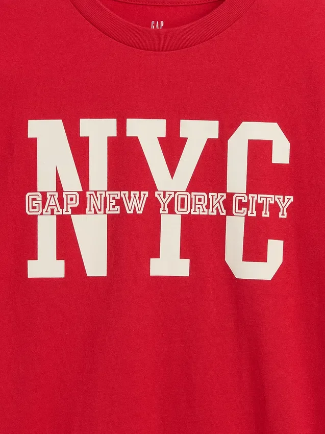 Dziecięcy T-shirt z logo Gap Nyc