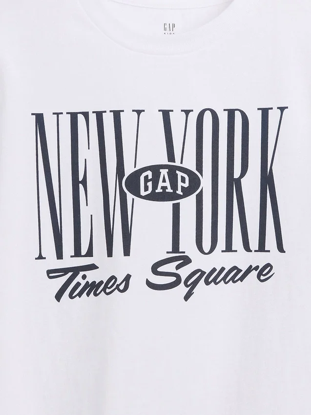 Dziecięcy T-shirt z logo Gap Nyc
