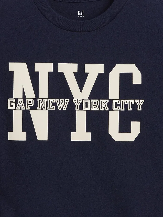 Dziecięcy T-shirt z logo Gap Nyc