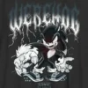 Dziecięcy T-shirt z metalicznym nadrukiem „Sonic the Hedgehog”