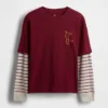 Dziecięcy T-shirt z nadrukiem 2 w 1