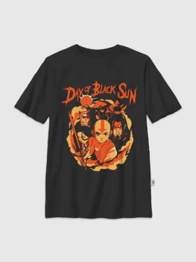 Dziecięcy T-shirt z nadrukiem „Avatar: Legenda Aanga” – „Czarne Słońce”