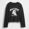 Dziecięcy T-shirt z nadrukiem Barbie w stylu oversize