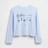 Dziecięcy T-shirt z nadrukiem Barbie w stylu oversize