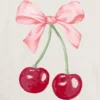 Dziecięcy T-shirt z nadrukiem „Cherry Bow”