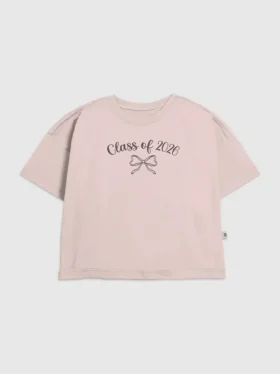 Dziecięcy T-shirt z nadrukiem „Class of 2026”