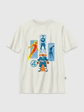Dziecięcy T-shirt z nadrukiem „Fantastyczna Czwórka”