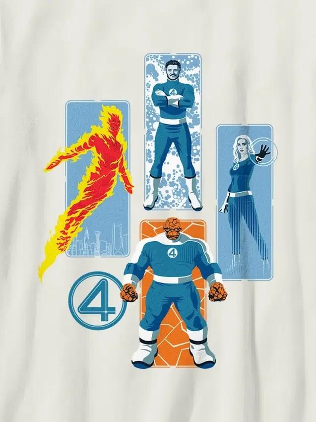 Dziecięcy T-shirt z nadrukiem „Fantastyczna Czwórka”