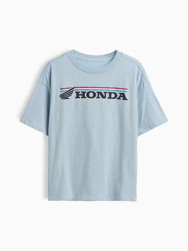 Dziecięcy T-shirt z nadrukiem „Formuła 1” w stylu oversize