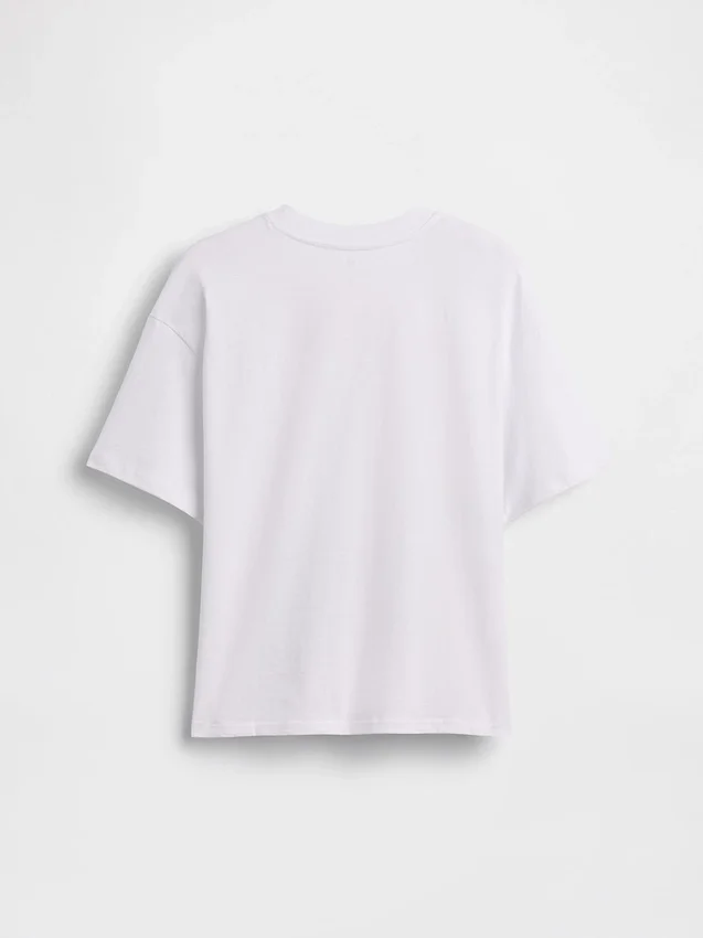 Dziecięcy T-shirt z nadrukiem „Formuła 1” w stylu oversize