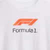 Dziecięcy T-shirt z nadrukiem „Formuła 1” w stylu oversize