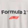 Dziecięcy T-shirt z nadrukiem „Formuła 1” w stylu oversize