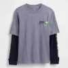 Dziecięcy T-shirt z nadrukiem i logo 2 w 1