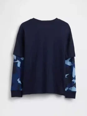 Dziecięcy T-shirt z nadrukiem i logo 2 w 1