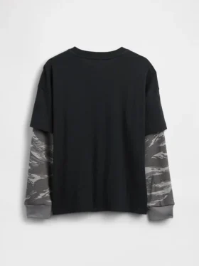 Dziecięcy T-shirt z nadrukiem i logo 2 w 1