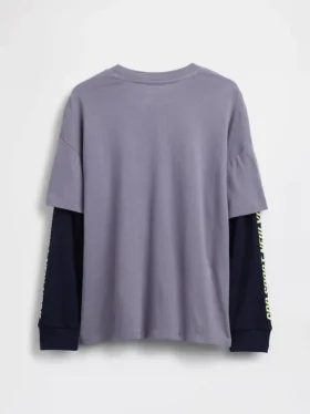 Dziecięcy T-shirt z nadrukiem i logo 2 w 1