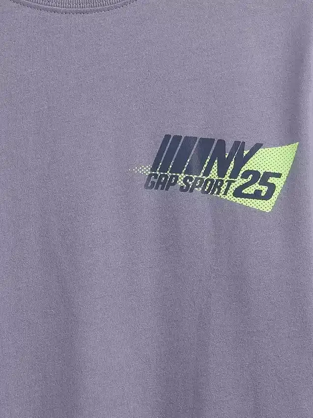 Dziecięcy T-shirt z nadrukiem i logo 2 w 1