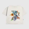 Dziecięcy T-shirt z nadrukiem kwiatowym „NASA Space”