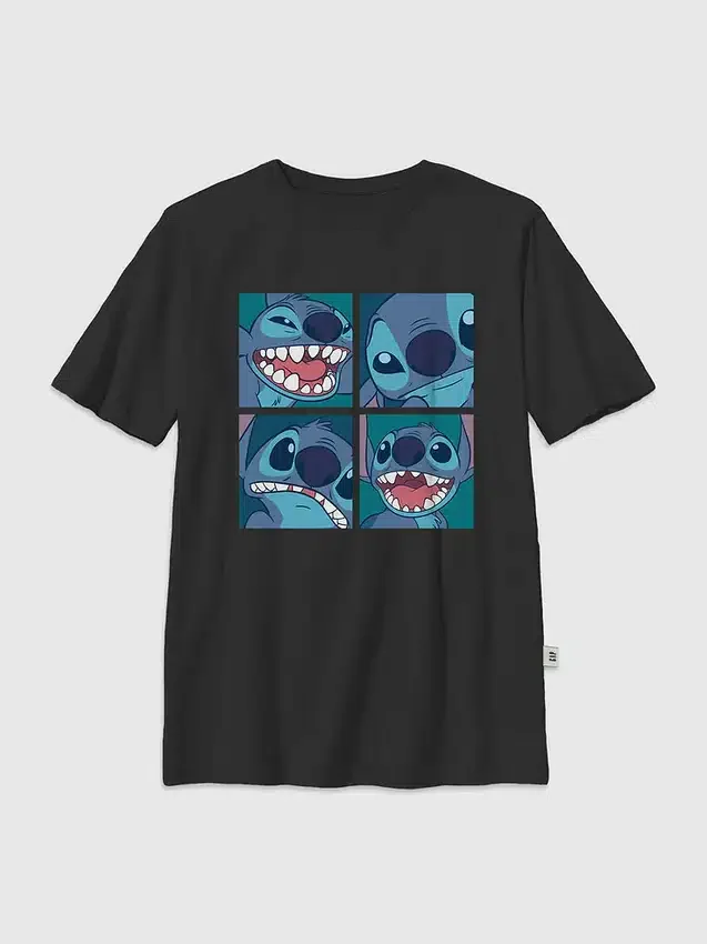 Dziecięcy T-shirt z nadrukiem „Lilo i Stich w pudełku”