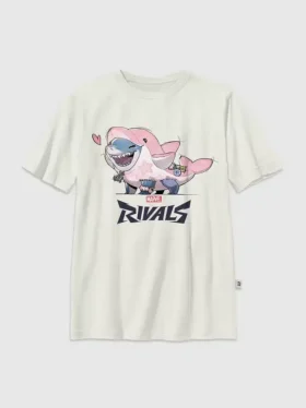 Dziecięcy T-shirt z nadrukiem „Marvel Rivals Lovey Jeff”