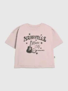 Dziecięcy T-shirt z nadrukiem „Nashville Music City”