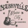 Dziecięcy T-shirt z nadrukiem „Nashville Music City”
