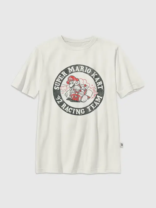 Dziecięcy T-shirt z nadrukiem „Nintendo Mario Racing Team”