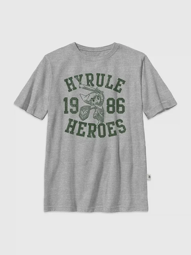 Dziecięcy T-shirt z nadrukiem Nintendo Zelda Hyrule Heroes