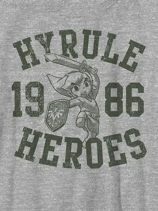 Dziecięcy T-shirt z nadrukiem Nintendo Zelda Hyrule Heroes