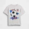 Dziecięcy T-shirt z nadrukiem o luźnym kroju