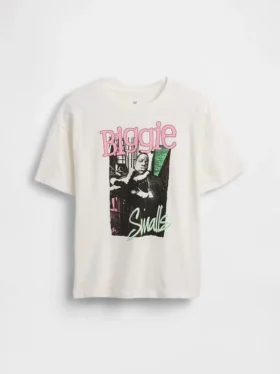 Dziecięcy T-shirt z nadrukiem o luźnym kroju