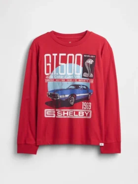 Dziecięcy T-shirt z nadrukiem o luźnym kroju