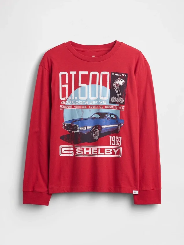 Dziecięcy T-shirt z nadrukiem o luźnym kroju