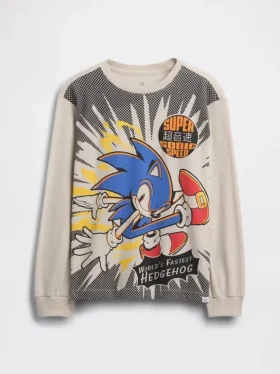 Dziecięcy T-shirt z nadrukiem o luźnym kroju