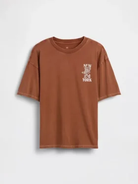 Dziecięcy T-shirt z nadrukiem o luźnym kroju