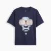 Dziecięcy T-shirt z nadrukiem o luźnym kroju