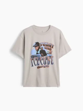 Dziecięcy T-shirt z nadrukiem o luźnym kroju