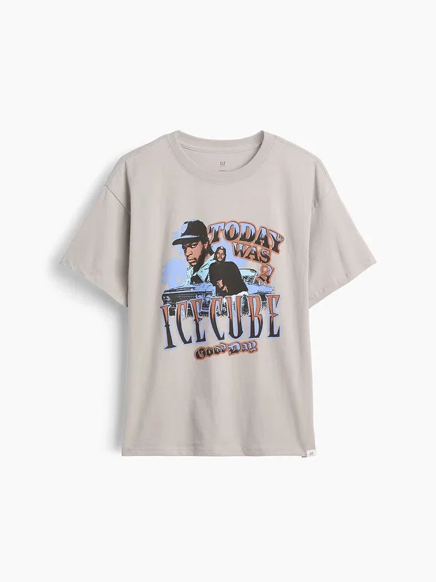Dziecięcy T-shirt z nadrukiem o luźnym kroju