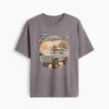 Dziecięcy T-shirt z nadrukiem o luźnym kroju