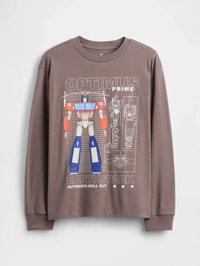 Dziecięcy T-shirt z nadrukiem o luźnym kroju