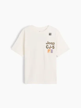 Dziecięcy T-shirt z nadrukiem o luźnym kroju