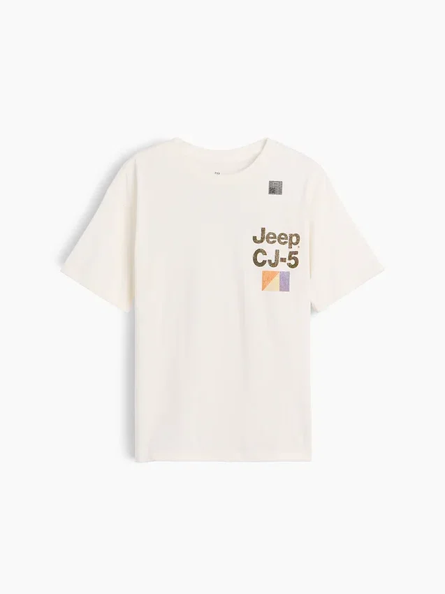 Dziecięcy T-shirt z nadrukiem o luźnym kroju