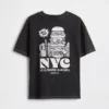Dziecięcy T-shirt z nadrukiem o luźnym kroju
